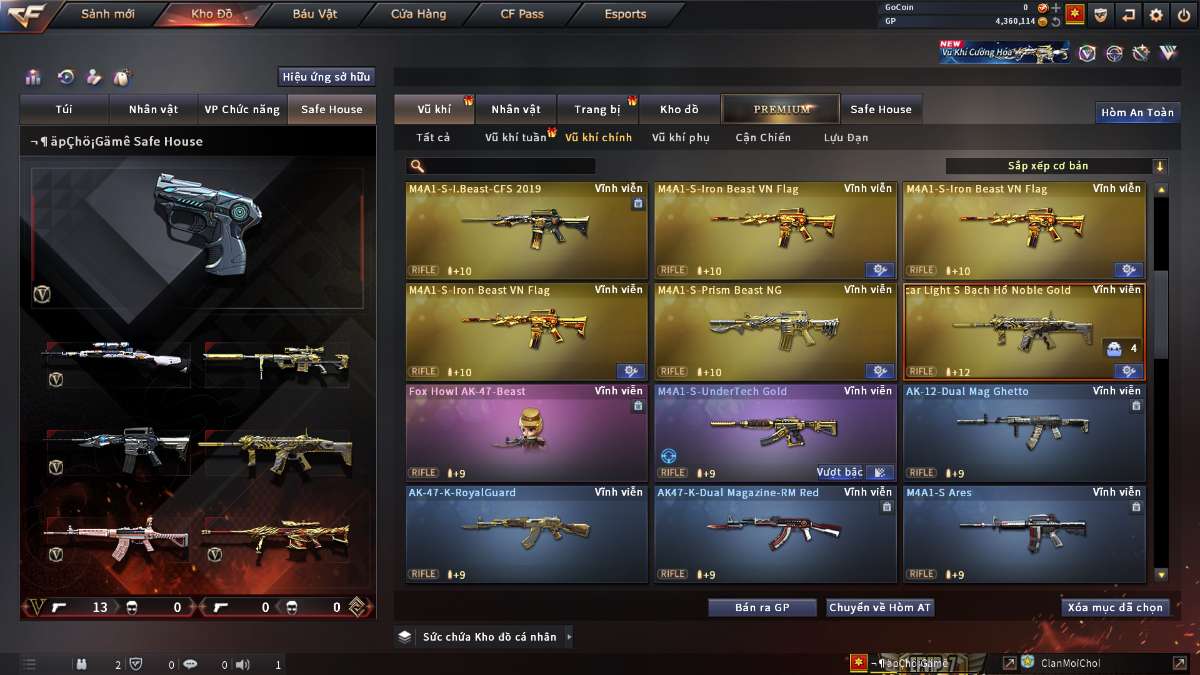 shop acc cf uy tin gia re